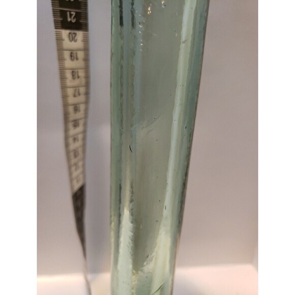 11.5 Inch Green Glass Taper Candle Holder - Picture 8 of 8